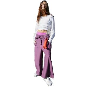 FP Movement by Free People Purple Wide-Leg Pants